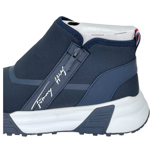 Tommy Hilfiger Morney Navy Stretch Womens Fashion Sneakers Size 10M - Picture 6 of 13